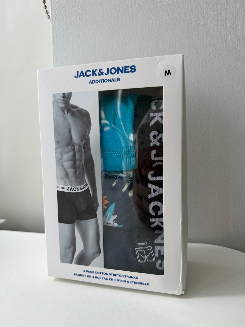 Jack and Jones Men's 3-Pack Boxer Briefs - Teal & Black